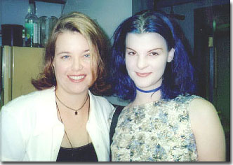 Alicia's gratuitous celebrity shot. Me with Suzanne from Love Spirals Downwards.
